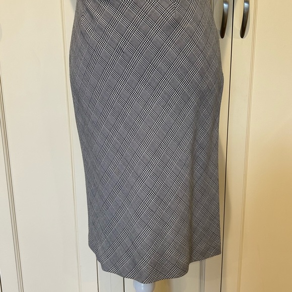 Ralph Lauren Black and White Plaid A-Line Skirt - Picture 1 of 6